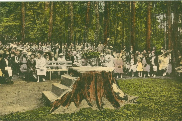 164 I. Stump 1947 postmarked, colorized